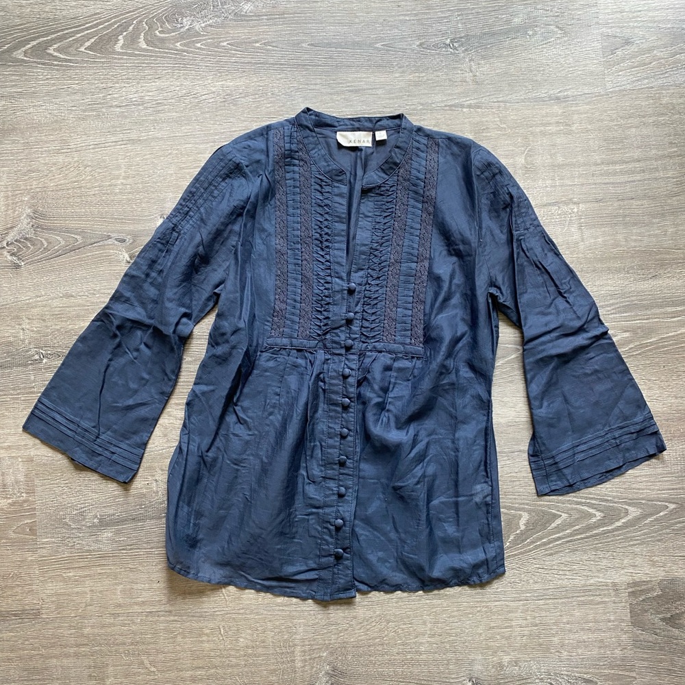 Kenar cotton silk blend blouse